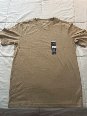 George Men's Short Sleeve Crewneck T-Shirt in Tan